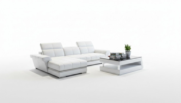 Ledercouch Sofa Canapé Polster Wunnlandschaft Designer Ledercouch L Form