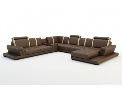 Léadersofa Sofa Canapé Polster Wunnlandschaft Designer Léadersofa