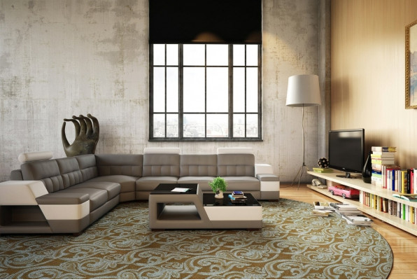 Designer Ecksofa Sofa Wunnlandschaft Polster Ecksofa Canapé Garnitur