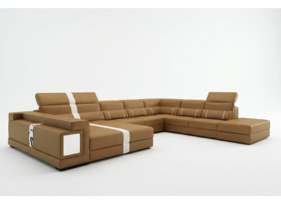 Luxus Wunnlandschaft Ecksofaa Sofa Canapé Polster Lieder Sëtz U Form