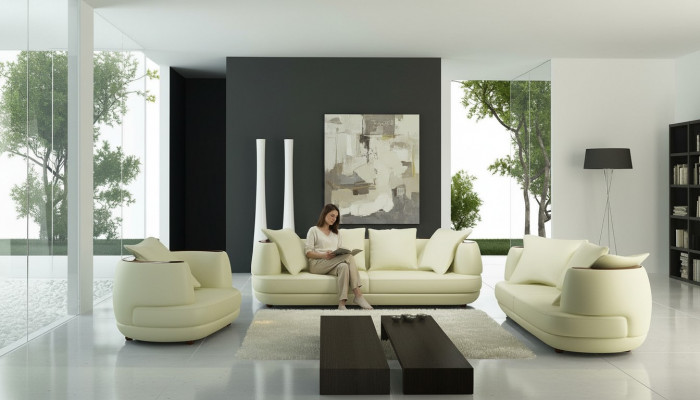 Luxus Design Canapé Sët Klassesch Lieder Couch Këssen Set Sofa