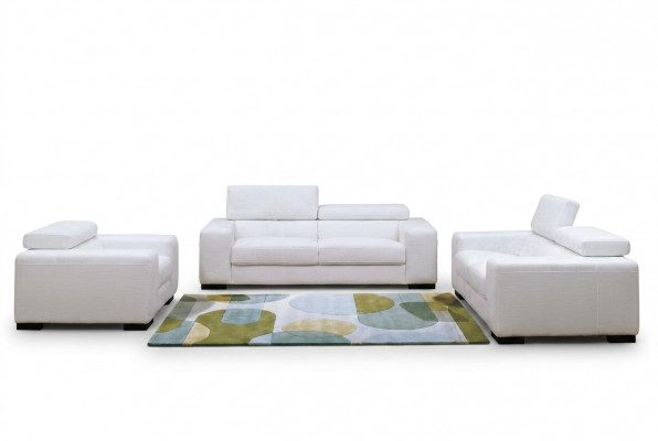 Modern Multifunktiounscouch Sofa Polster Garnitur 3+2+1 Sëtz Lieder Set