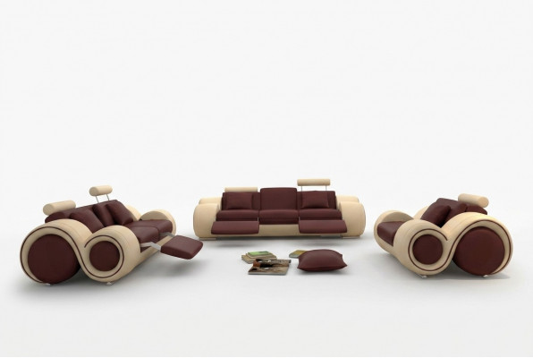 Design Wohnzimmer Polster Set Sofagarnitur Lieder Couch Sëtz Garnituren