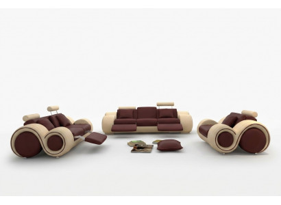 Design Wohnzimmer Polster Set Sofagarnitur Lieder Couch Sëtz Garnituren
