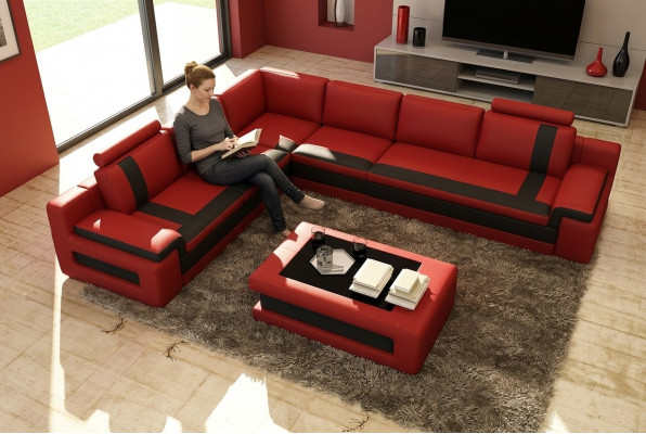 Design-Couchtisch Polster Wunnzëmmer Niewenzëmmer Dëscher Modern Sofa