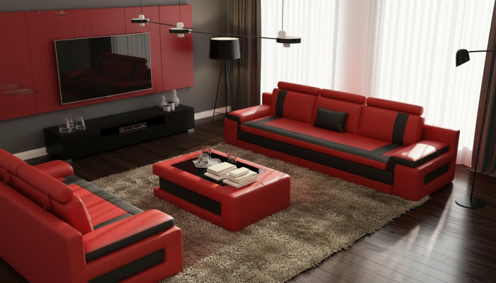 Design-Couchtisch Polster Wunnzëmmer Niewenzëmmer Dëscher Modern Sofa