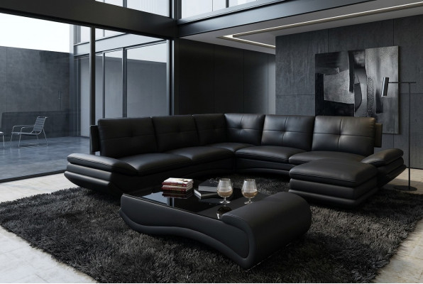 Sofadësch Design Wunnzëmmer Glas Lieder Canapé Sofa Dësch Kaffi Bäistell.