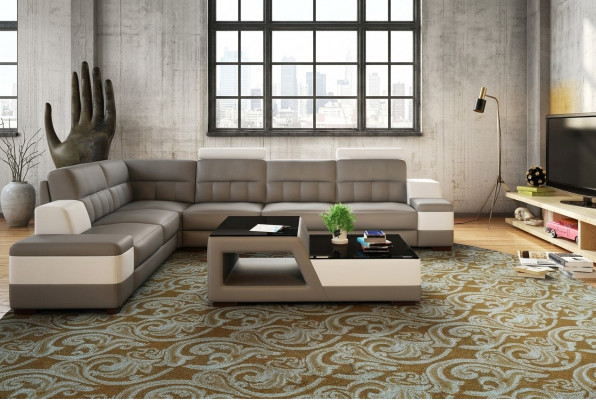 Modernen Designer Glastisch Säitentisch Sofa Dësch Wunnzëmmer Couchtisch Dësch