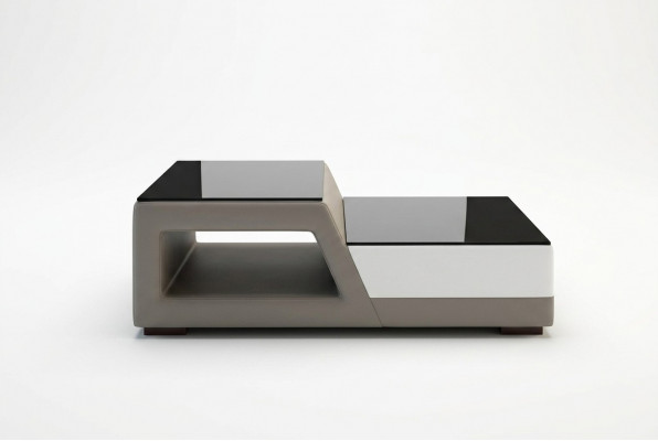 Modernen Designer Glastisch Säitentisch Sofa Dësch Wunnzëmmer Couchtisch Dësch
