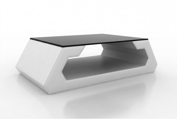 Sofadësch Design Wunnzëmmer Glas Lieder Canapé Sofadësch Bäisteel Kaffi