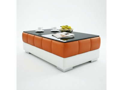 Sofadësch Design Dësch Wunnzëmmer Glas Lieder Canapé Sofa Bäistell Kaffi