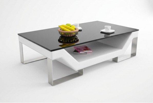 Glasdesign-Couchtisch Wunnzëmmer Lieder Canapé Beistelltësch Kaffi