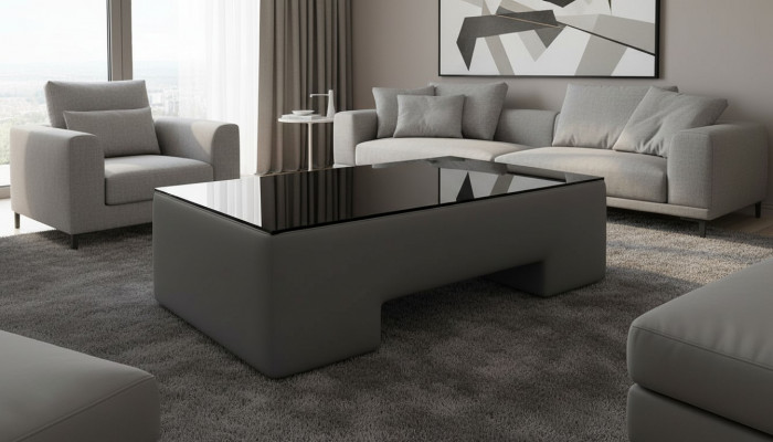 Lieder Kaffi Design Polster Canapé Dësch Wunnzëmmer Vitrinnendëscher Dëscher