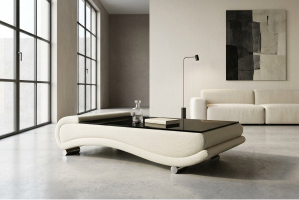 Couchtisch Dësch Polster Design Glastësch Bäistell Lieder Canapé Couch Dëscher