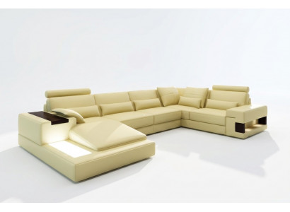 Moderne Designer Ecksofa U-Form Wunnlandschaft Couche Sofaen Polster.
