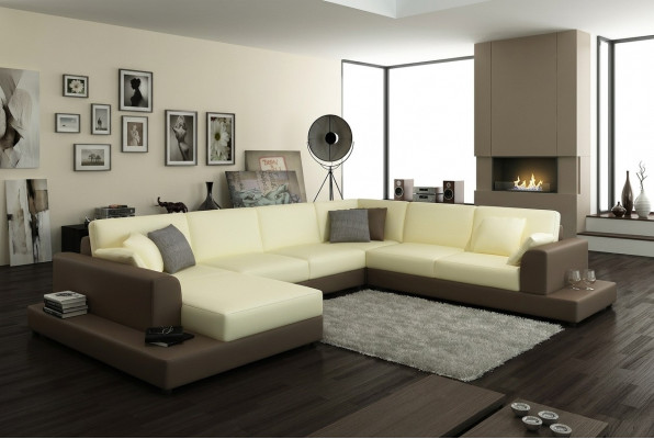 Wunnlandschaft Wunnzëmmer Ecksofa Lieder Sofa Couch Polster Sëtz