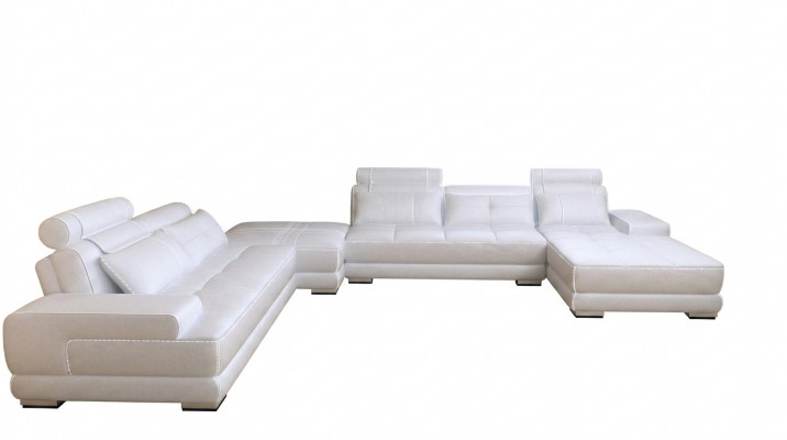 Modern Design Polstersëtzer Wunnlandschaft Ledersofa Sofa Kanapé Sëtz