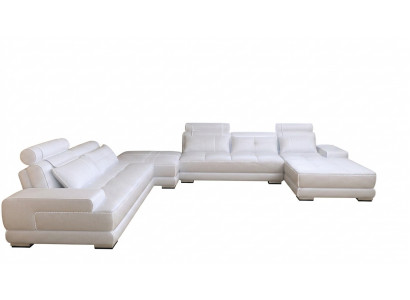 Modern Design Polstersëtzer Wunnlandschaft Ledersofa Sofa Kanapé Sëtz