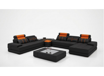 Designer Polstersuedelieder Sofa Couch U-Form Modern Sofa Wunnlandschaft