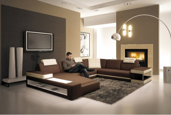 Grousst XXL Lieder Sofa Couch Sëtz Polster U Form Garnitur Sofas Lieder