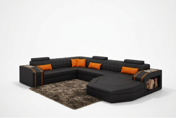 Wunnlandschaft Wunnzëmmer Ecksofa Lieder Sofa Couch Polster Garnitur