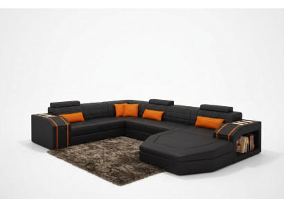 Wunnlandschaft Wunnzëmmer Ecksofa Lieder Sofa Couch Polster Garnitur