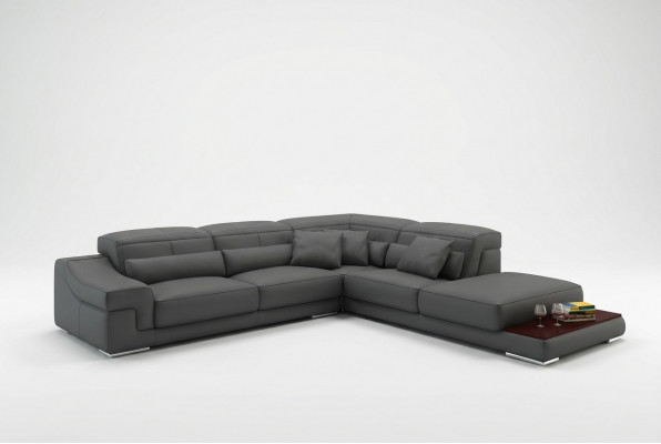Multifunktions-Relac-Ecksofa Ledersofa Sofa Couch Polstersëtzer Eck-Sitz-Garnitur