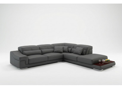 Multifunktions-Relac-Ecksofa Ledersofa Sofa Couch Polstersëtzer Eck-Sitz-Garnitur