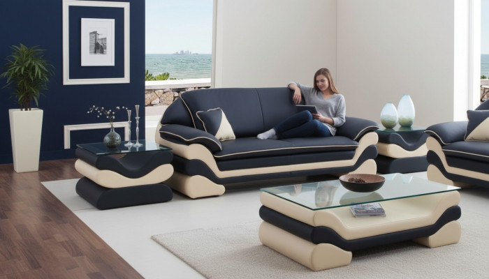 Lieder Sofa Canapé Klassesch 3-Sëtz Canapéen Sofaen Designer Polsterstécker