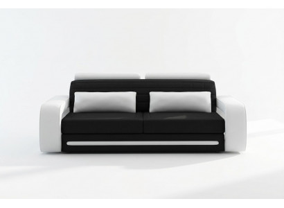 Ledercouch Couchen Sofas Couchen 3 Sëtzer Design Modern Sofa 3-Sëtzer Davos