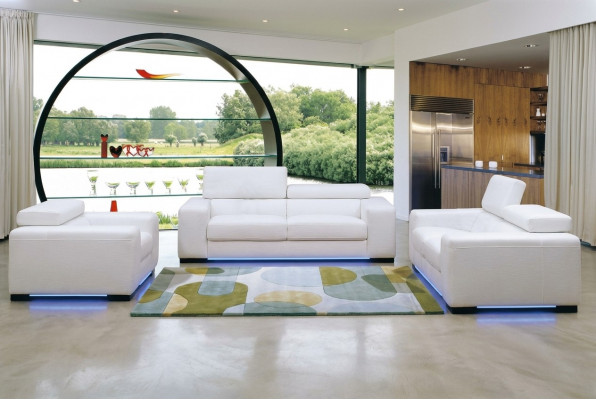 XXL Grouss 3-Sëtzer (ouni 2+1) Sofa Couch Polster Couchen Sofas Lieder Sëtz