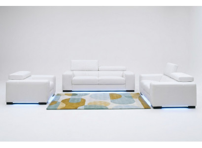 XXL Grouss 3-Sëtzer (ouni 2+1) Sofa Couch Polster Couchen Sofas Lieder Sëtz