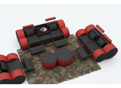 Sofagarnitur Design Canapé 3+2 Set Polster Lieder Sofa Wunnzëmmer Garnituren