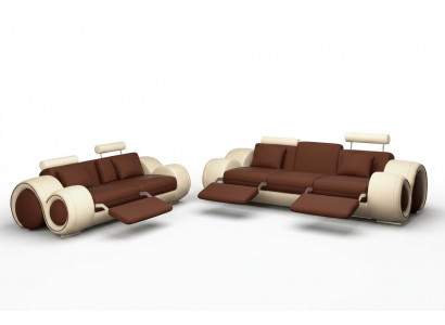 Sofa Garnitur Design Canapé 3+2 Set Polster Sofa Lieder Garnituren Wunnzëmmer