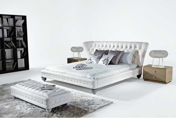 Designer-Doppelbett-Bett-Betten-Lieder-Chesterfield-Hotel-Luxus-Schlofkummer