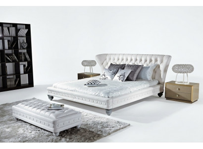 Designer-Doppelbett-Bett-Betten-Lieder-Chesterfield-Hotel-Luxus-Schlofkummer