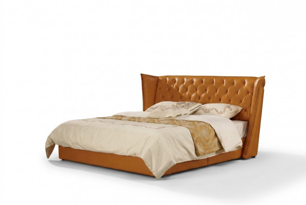 Designer-Doppelbett, Bett, Better, Lieder, Chesterfield, Luxus, Hotel, Schlofzëmmer.