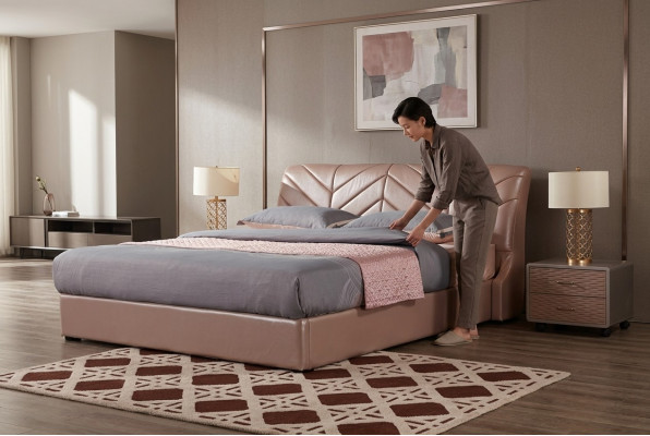 Modern Luxus Design Bett XXL Better Stil Hotel Duebel Lieder 140 160