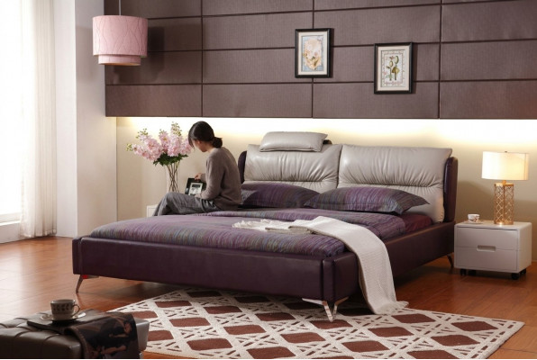 Modern Luxusbett Design XXL Better Stil Dekor Hotel duebel Lieder 140 160