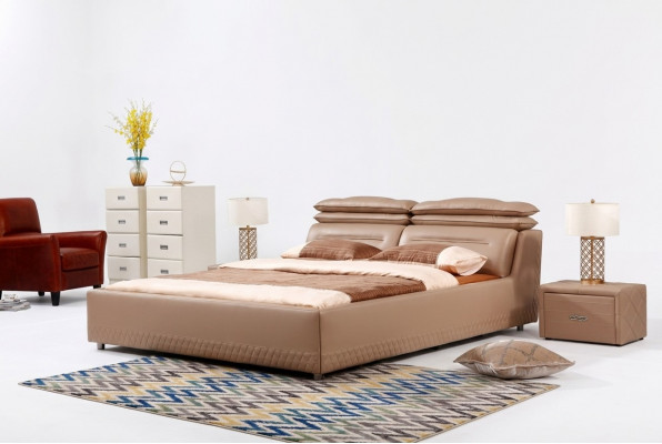 Modern Design Bett XXL Luxus Hotel Better Stil Duebel Lieder 140 160