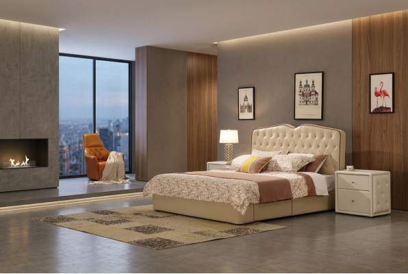 Modernt Design Hotel Better Bett XXL Luxus Duebel Lieder Chesterfield