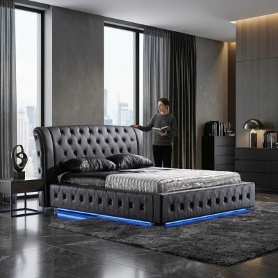 Modern Hotel Design Bett XXL Better Luxus Duebel Lieder Chesterfield