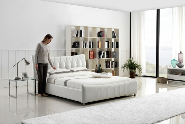 Modernen Design Bett XXL Better Hotel Luxus Stil Duebel Lieder 140 160