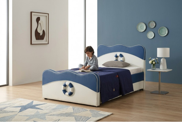Kannerbett Bett Polster Better Luxus Hotel Jugend 3D XXL Grouss 120 / 150x200cm Nei