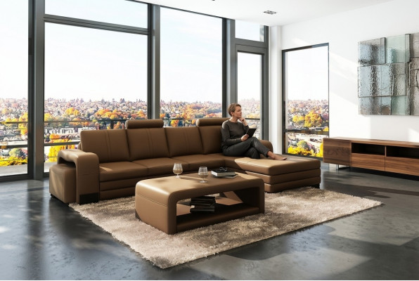 Liederkanapé Canapé Sofas XXL Eckcanapé Wunnlandschaft L-Form Design Modern