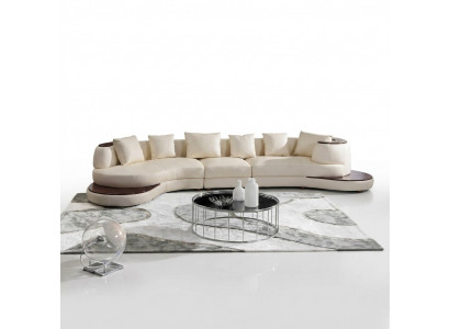 Modern Sofasetzung Ecksofa Lieder Sofa Canapé Polster Ronn Insel