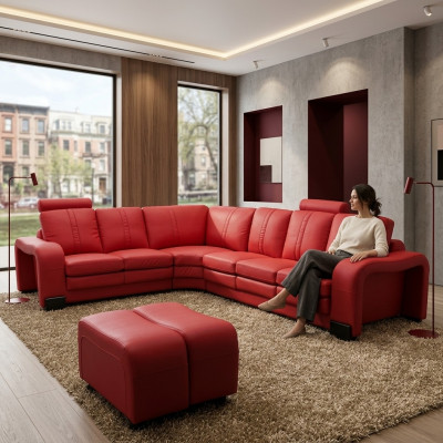 XXL multifunktionell Liedercouch Couch Sofa Polster Ecksofa Modern Grouss