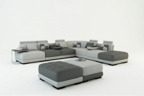 XXL Designer Wunlandschaft Polster L Form Ecksofa Eck Garnitur Sofa