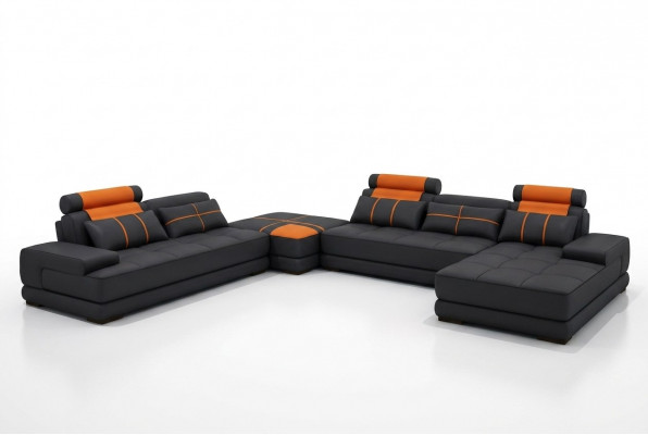 XXL Designer Wunnlandschaft Polster Eckcanapé EckGarnitur Canapé Couch