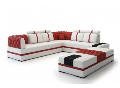 L Form XXL Designer Wunnlandschaft Polster Ecksofa Eck Garnitur Sofa Canapé Eck